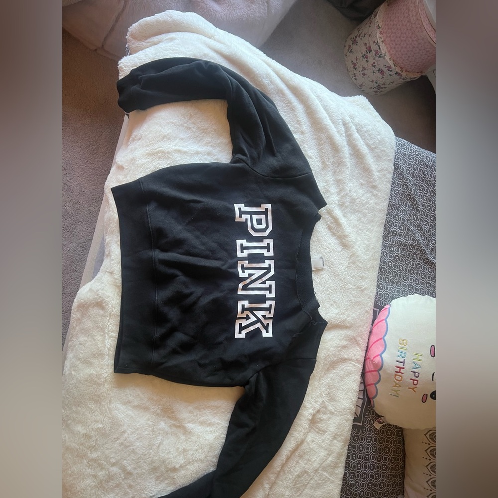 PINK black sweatsuit
